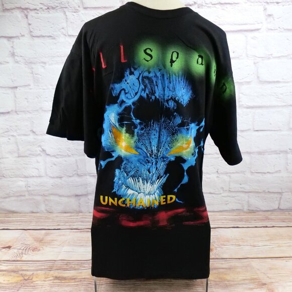 Vintage 1997 Hell Spawn Unchained Todd McFarlane Giant Comic Tee - Size XL - Picture 1 of 7